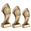 Picture of Brz|gold Twisted Leaf With Rugby Insert With Plate - 6in