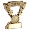 Picture of Brz|gold Player Of The Match Mini Cup With Rugby Insert And Plate - 3.75in
