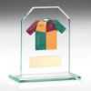 Picture of Jade Glass Plaque With Engraving Plate - 3.75in (Requires Shirt A)
