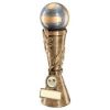 Picture of Brz|pew|gold Volleyball Leaf Column With Plate (1in Centre) - 7in