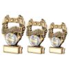 Picture of Brz|pew|gold Volleyball 3 Star Wreath Award With Plate - 5in