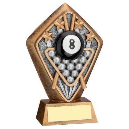 Picture of Brz~gold Diamond Holder With Pool Disc And Plate