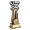 Picture of Brz|pew|gold Pool|snooker Balls On Twin Prongs With Plate (1in Centre) - 6in