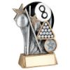 Picture of Pew|gold|blk|white Pool Ball On Brz Base With Plate (1in Cen) - 5.25in