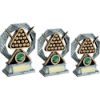 Picture of Brz|gold|pew Pool|snooker Octagon Series With Plate (1in Centre) - 5in