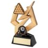 Picture of Gold|black Pool|snooker Balls On Bolt Pentagon With Plate (1in Centre) - 5in