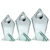 Picture of Jade Glass Pointed Plaque With Half Pool Ball And Plate - 5.75in