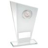 Picture of White|silver Printed Glass Plaque With Pool|snooker Insert With Plate - 7.25in