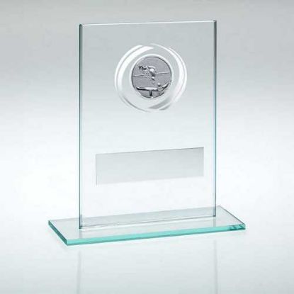 Picture of Jade|silver Glass With Pool|snooker Insert And Plate - 4.5in