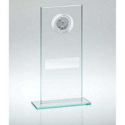 Picture of Jade|silver Glass With Pool|snooker Insert And Plate - 7.25in