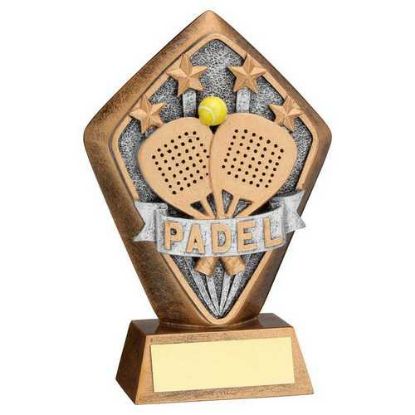 Picture of Brz~gold Diamond Holder With Padel Disc With Plate