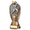 Picture of Brz|silv Diamond Column + Cricket Batsman Disc & Plate (1in Cen) - 6.75in