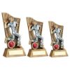 Picture of Brz|pew|red Male Cricket Bowler On Backdrop With Plate (1in Centre) - 6in