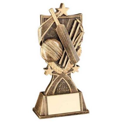 Picture of Brz~gold Cricket 3 Star Wreath Series With Plate