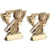 Picture of Brz|gold Cricket Mini Cup With Plate (1in Centre) - 3.75in
