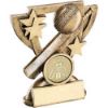 Picture of Brz|gold Cricket Mini Cup With Plate (1in Centre) - 3.75in