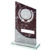 Picture of Brown Marble Printed Glass Plaque With Cricket Insert And Plate - 7.5in