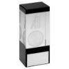 Picture of Clear|black Glass Block With Lasered Cricket Image With Plate - 4in