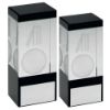 Picture of Clear|black Glass Block With Lasered Cricket Image With Plate - 4in