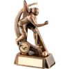 Picture of Brz|gold Female Lawn Bowls Geo Figure With Plate (1in Centre) - 5.75in