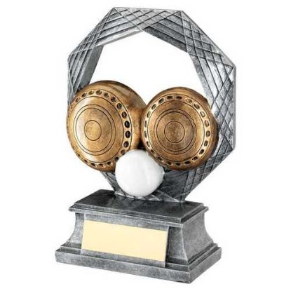 Picture of Brz~pew~white Lawn Bowls Octagon Series With Plate