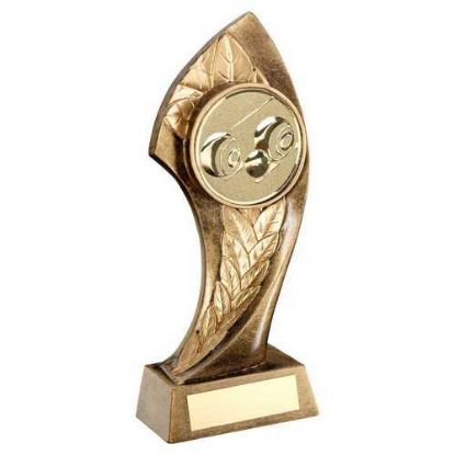 Picture of Brz~gold Twisted Leaf With Lawn Bowls Insert And Plate
