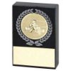 Picture of Black Marble With Silv|gold Wreath, Go Kart Insert And Plate - 2.5x1.75in