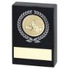 Picture of Black Marble With Silv|gold Wreath, Go Kart Insert And Plate - 2.5x1.75in