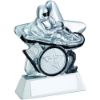 Picture of Go Kart Mini Star With Plate (1in Centre) Silver|black - 3.75in
