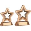 Picture of Brz|gold Resin Generic Mini Star With Plate - 3.75in