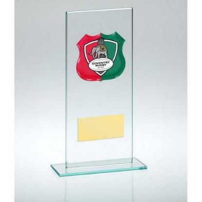 Picture of Jade Glass Plaque With Plate (Requires Sp Shield Or Shirt B) - 7.25in