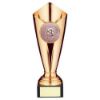 Picture of Plastic Tulip Trophy Cup (2" Cen) Bronze - 9.25in