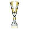 Picture of Silver|gold Plastic V Trophy Cup - 11.25in