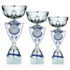 Picture of Silver|blue Shield Trophy Cup (2in Cen) - 14.25in