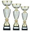 Picture of Gold|matt Silver 3 Stripe Trophy Cup (2in Centre) - 15.75in