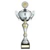 Picture of Silv|gold Trophy Cup With Handles And Lid (2in Centre) - 18.25in