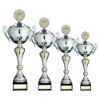 Picture of Silv|gold Trophy Cup With Handles And Lid (2in Centre) - 18.25in