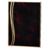 Picture of Red With Gold Swoosh Enamelled Aluminium Plate - 4.75 X 6.25in