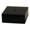 Picture of Black Marble Square (1 Hole C|s) 3.35 X 3.35 X 1.125in