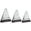 Picture of Clear Glass Pyramid On Black Base - 6.5in