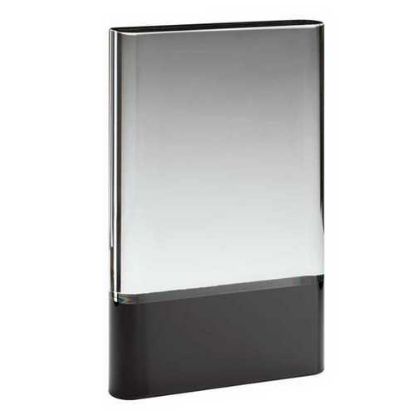 Picture of Clear Glass Plaque On Black Base (30mm Thick)