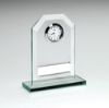 Picture of Jade Glass Rectangle Clock - 4.25in