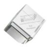 Picture of Clear Glass Cube Paperweight In Box - 3.25in