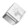 Picture of Clear Glass Cube Paperweight In Box - 3.25in
