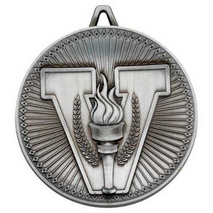 Picture of Victory Torch Deluxe Medal Antique Silver