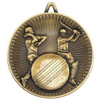 Picture of Cricket Deluxe Medal Antique Gold