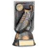 Picture of Gunmetal Grey|gold Filled Plastic Football Boot On Net (1in Cen) - 8in