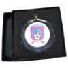 Picture of Clear Glass Octagon Medal (6mm Thick) - 2.75in