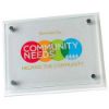 Picture of White Plaque With 6mm Glass Front - 8 X 10in