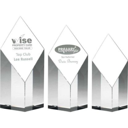 Picture of Clear Glass Diamond Column